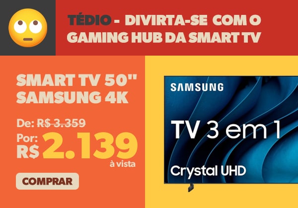Smart TV 50 polegadas Samsung 4K