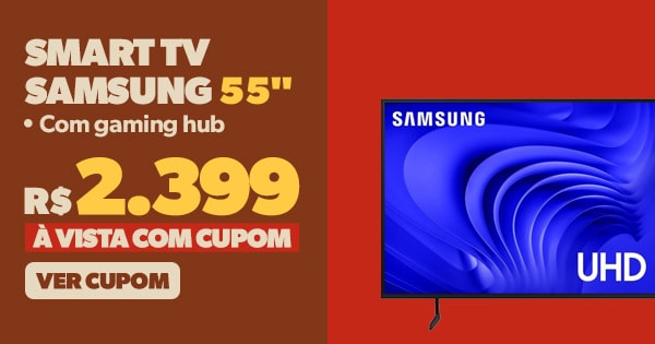 Smart TV 55 polegadas Samsung Crystal